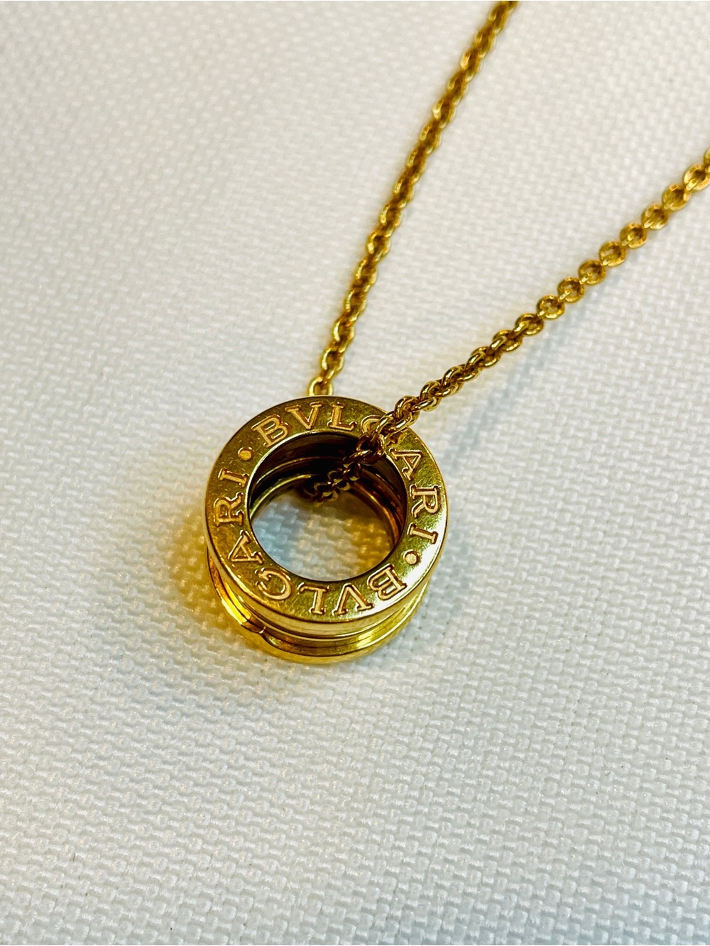 BVLGARI B zero1, 18k Yellow Gold Necklace 15”